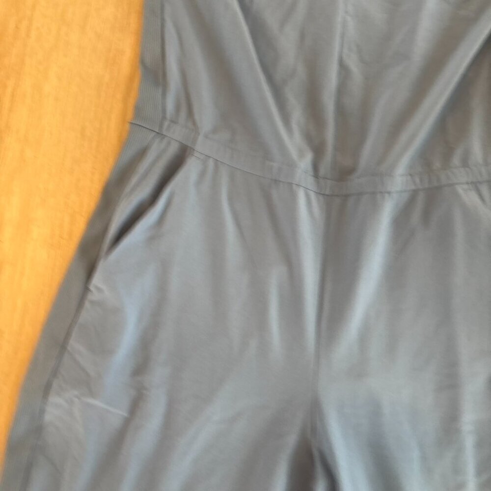Athleta Brooklyn jumpsuit cottage blue NWT 10P Petite - Picture 5 of 11